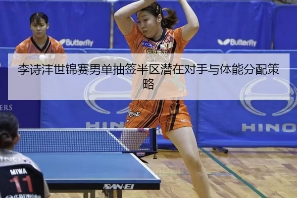 李诗沣世锦赛男单抽签半区潜在对手与体能分配策略